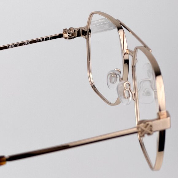 Off-White STYLE 7J Men Eyeglasses – Gold Aviator Frame | Model OERJ07J 7600 - Picture 8 of 11